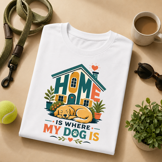 🐾 Home Is Where My Dog Is Premium Dog Lover T-Shirt | Auralith