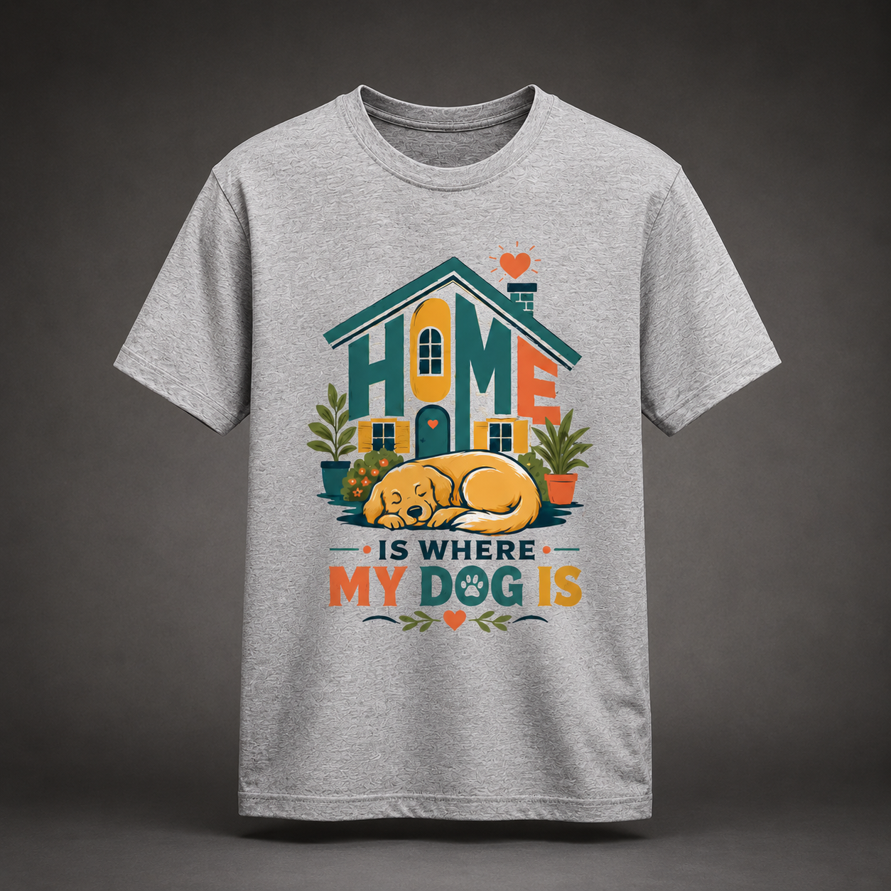 🐾 Home Is Where My Dog Is Premium Dog Lover T-Shirt | Auralith