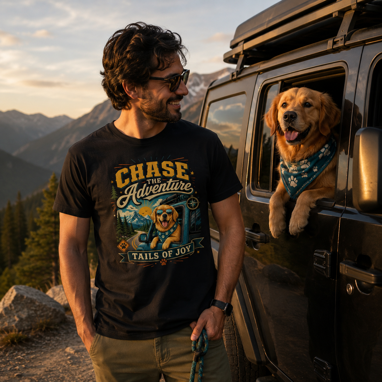 Chase the Adventure, Tails of Joy Classic Tee | Auralith