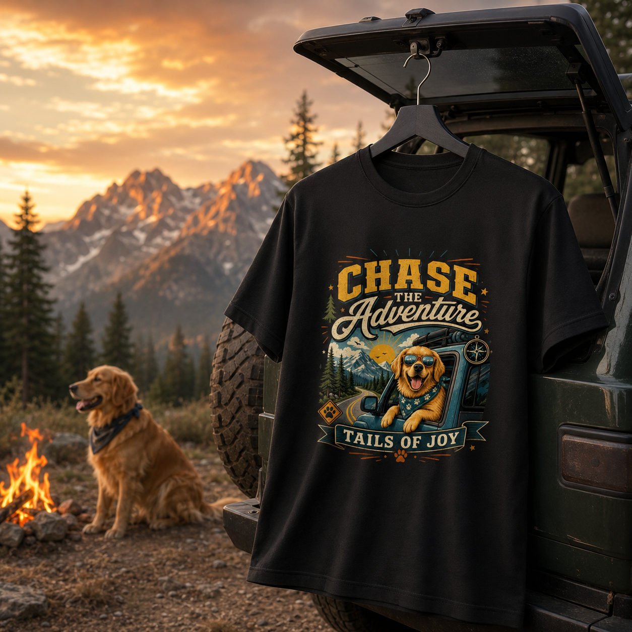 Chase the Adventure, Tails of Joy Classic Tee | Auralith