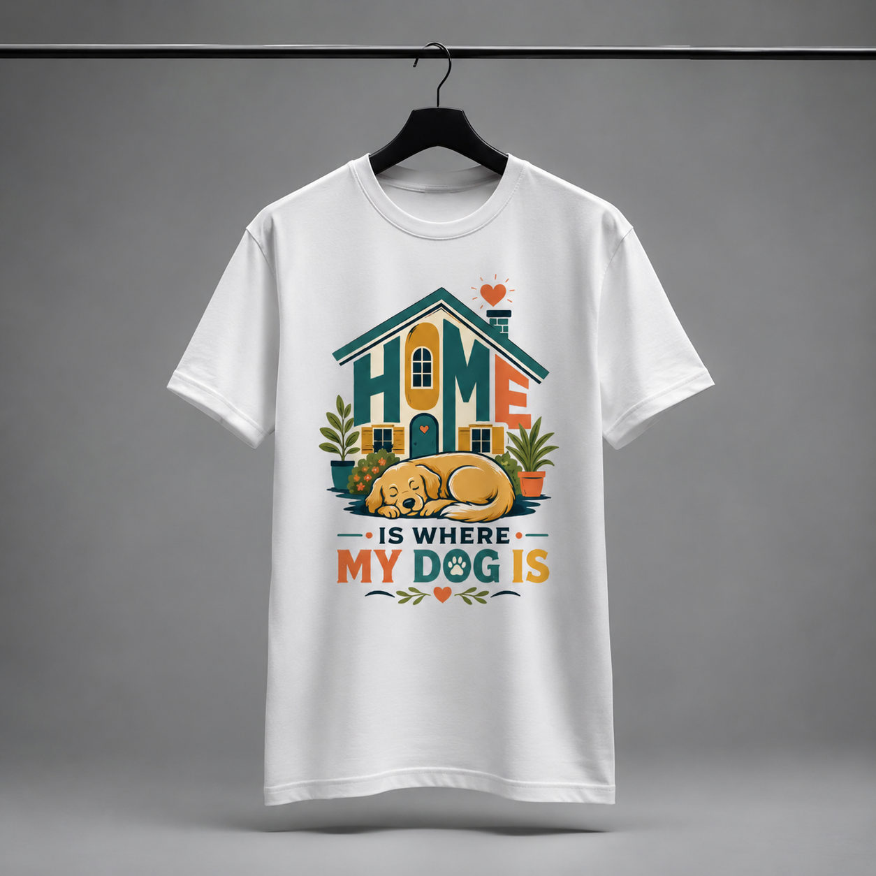 🐾 Home Is Where My Dog Is Premium Dog Lover T-Shirt | Auralith