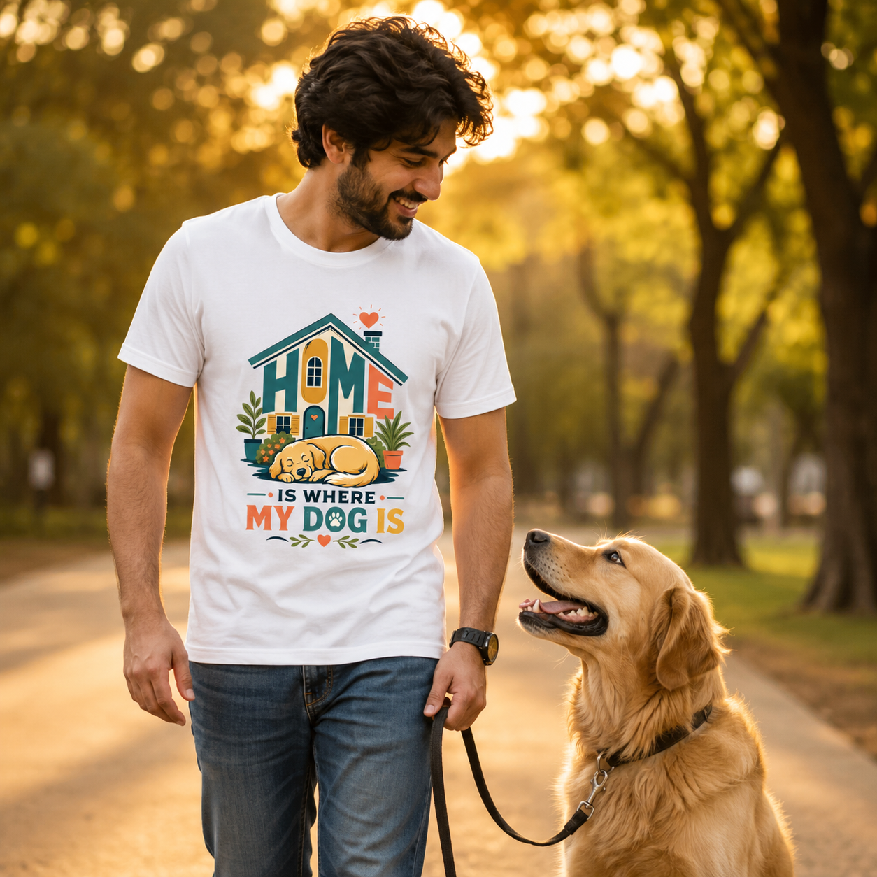 🐾 Home Is Where My Dog Is Premium Dog Lover T-Shirt | Auralith