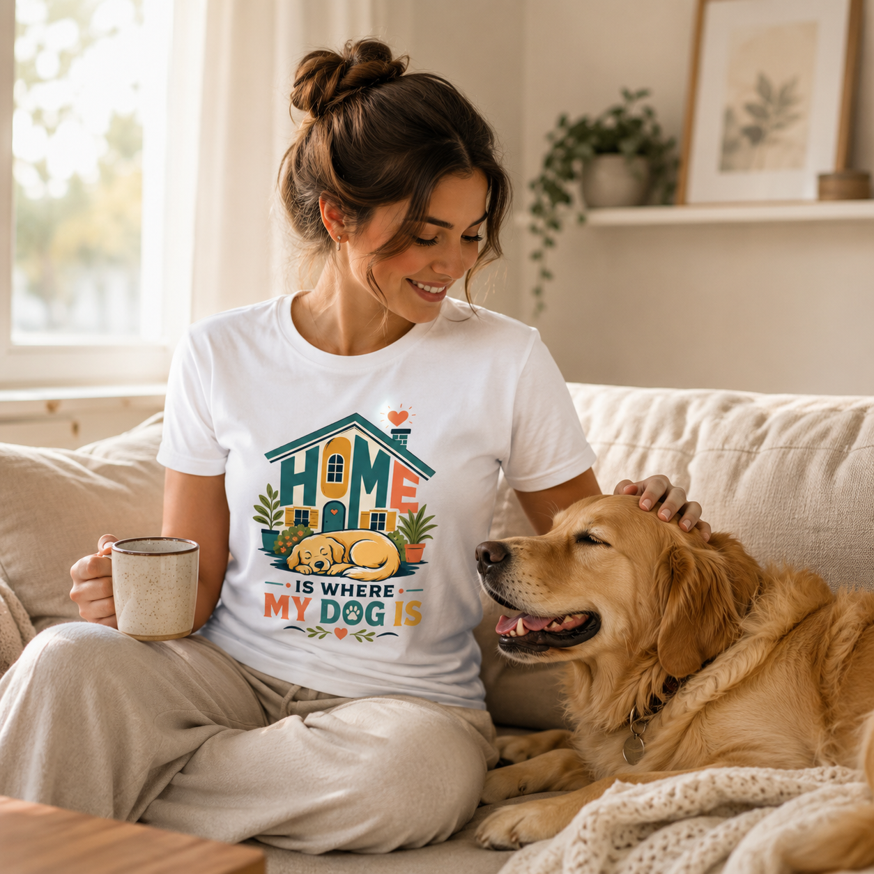 🐾 Home Is Where My Dog Is Premium Dog Lover T-Shirt | Auralith