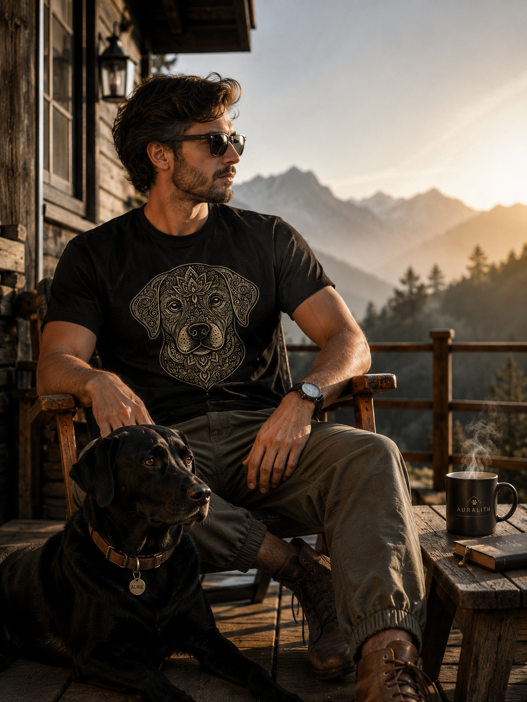 Mandala Labrador Retriever T-Shirt | Auralith