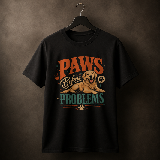 Paws Before Problems T-Shirt | Auralith