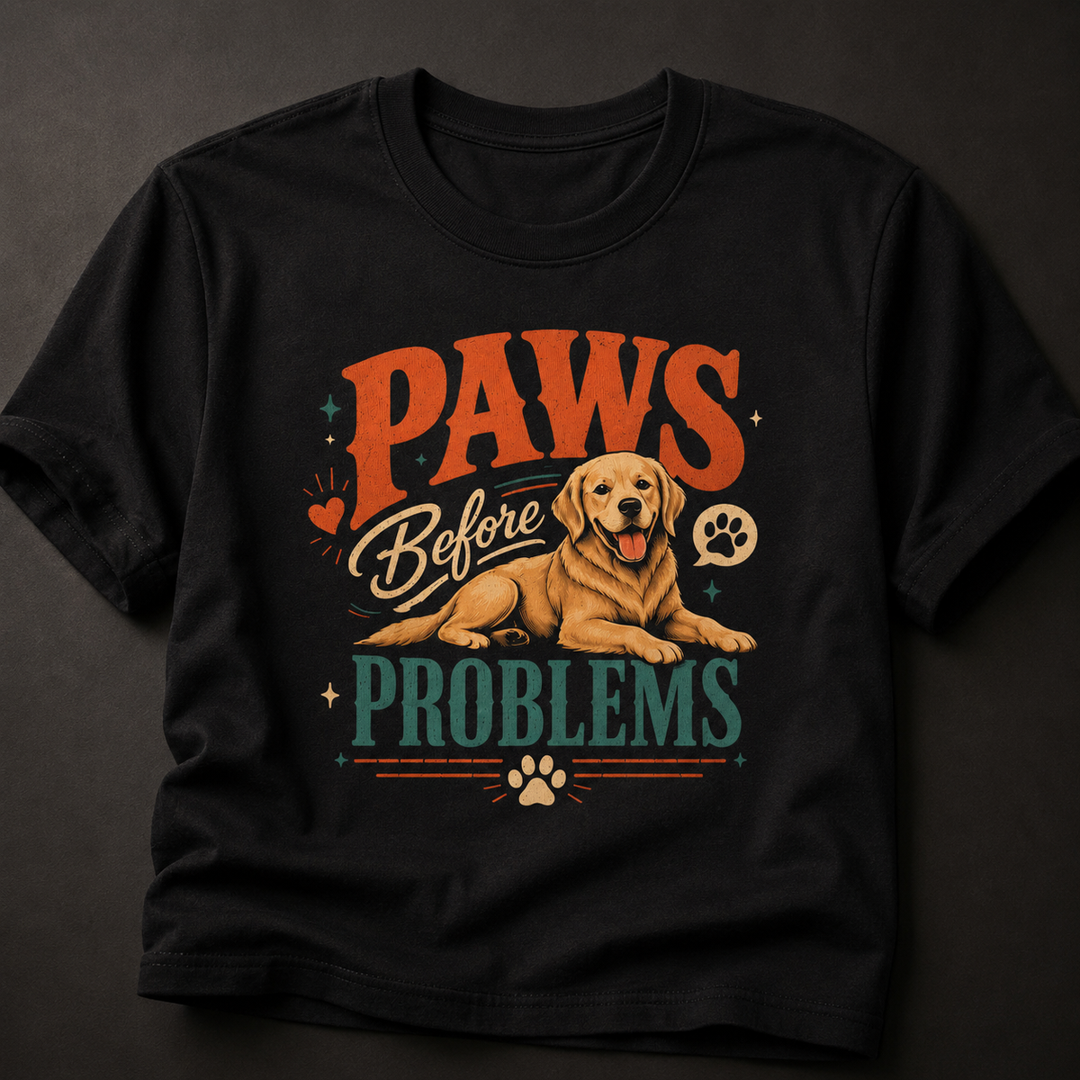 Paws Before Problems T-Shirt | Auralith