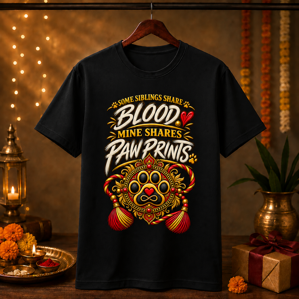 Some Siblings Share Blood – Raksha Bandhan T-Shirt for Dog Lovers