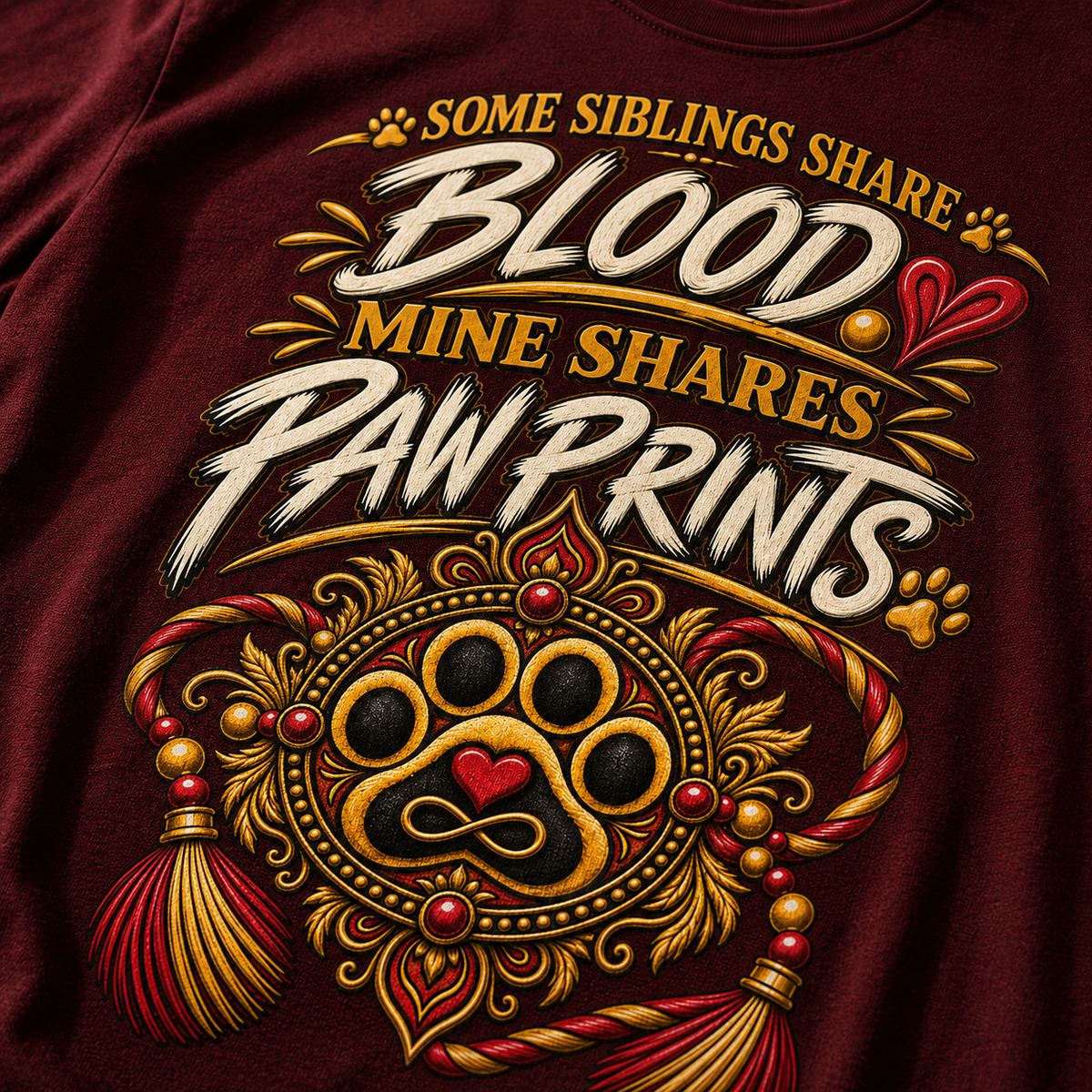 Some Siblings Share Blood – Raksha Bandhan T-Shirt for Dog Lovers
