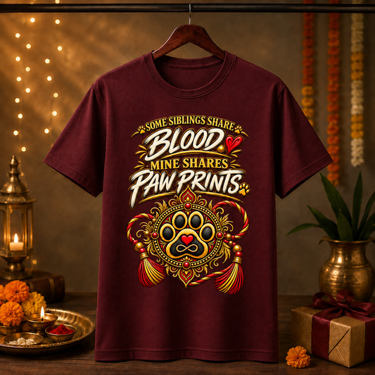 Some Siblings Share Blood – Raksha Bandhan T-Shirt for Dog Lovers
