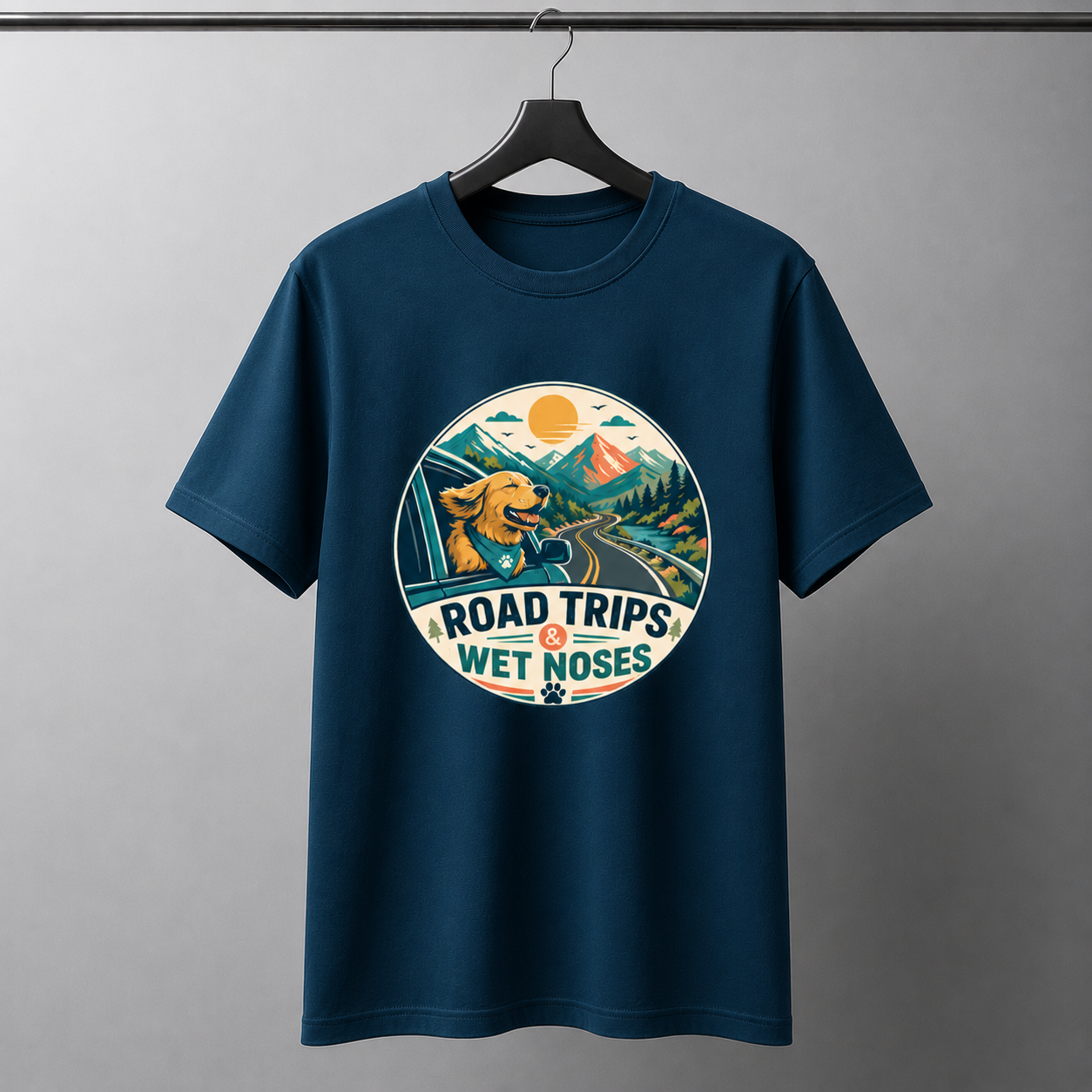 🐾Road Trips & Wet Noses Premium Dog Lover T-Shirt | Auralith