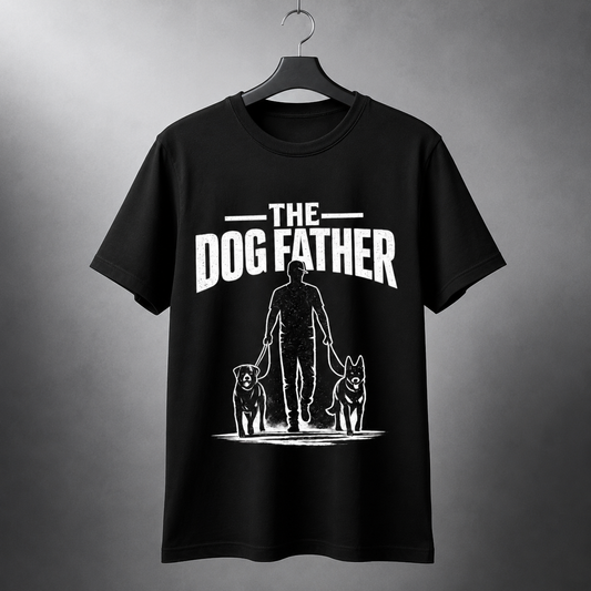The Dog Father T-Shirt | Premium Dog Dad Graphic Tee for Pet Lovers | Auralith