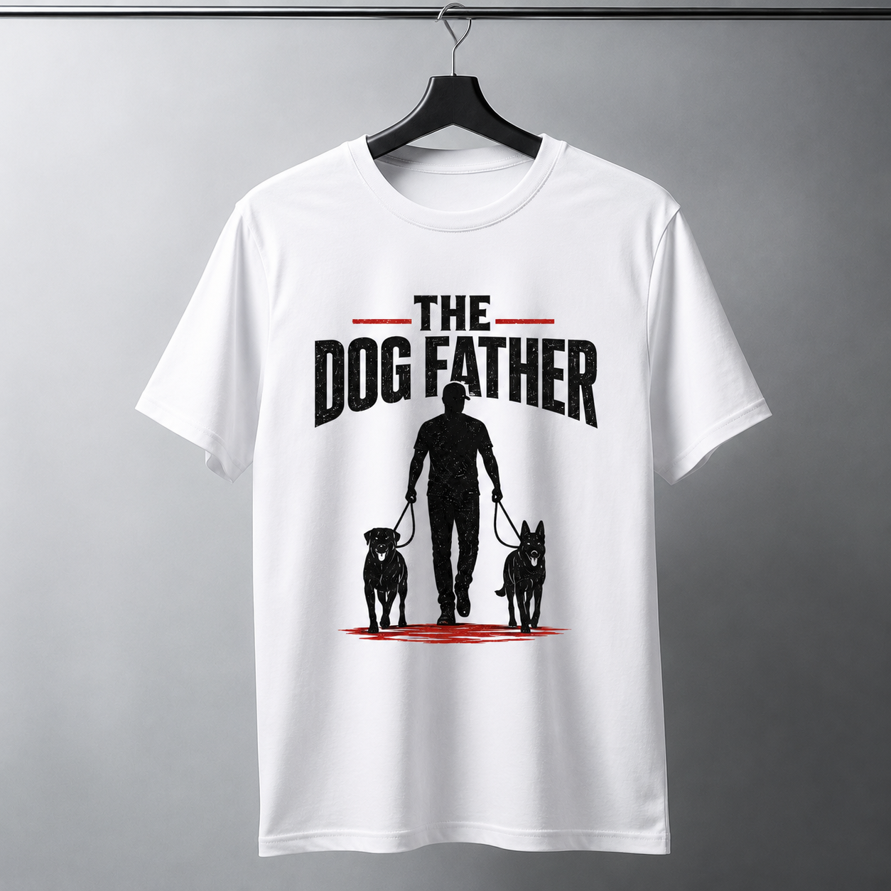 The Dog Father T-Shirt | Funny Dog Dad Graphic Tee for Pet Lovers | Auralith