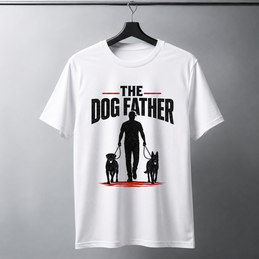 The Dog Father T-Shirt | Funny Dog Dad Graphic Tee for Pet Lovers | Auralith