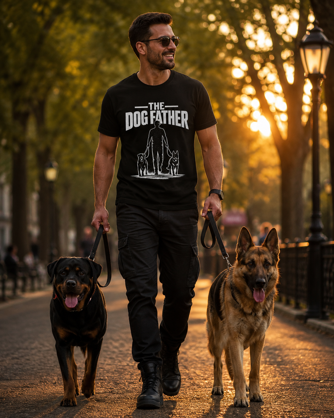 The Dog Father T-Shirt | Premium Dog Dad Graphic Tee for Pet Lovers | Auralith