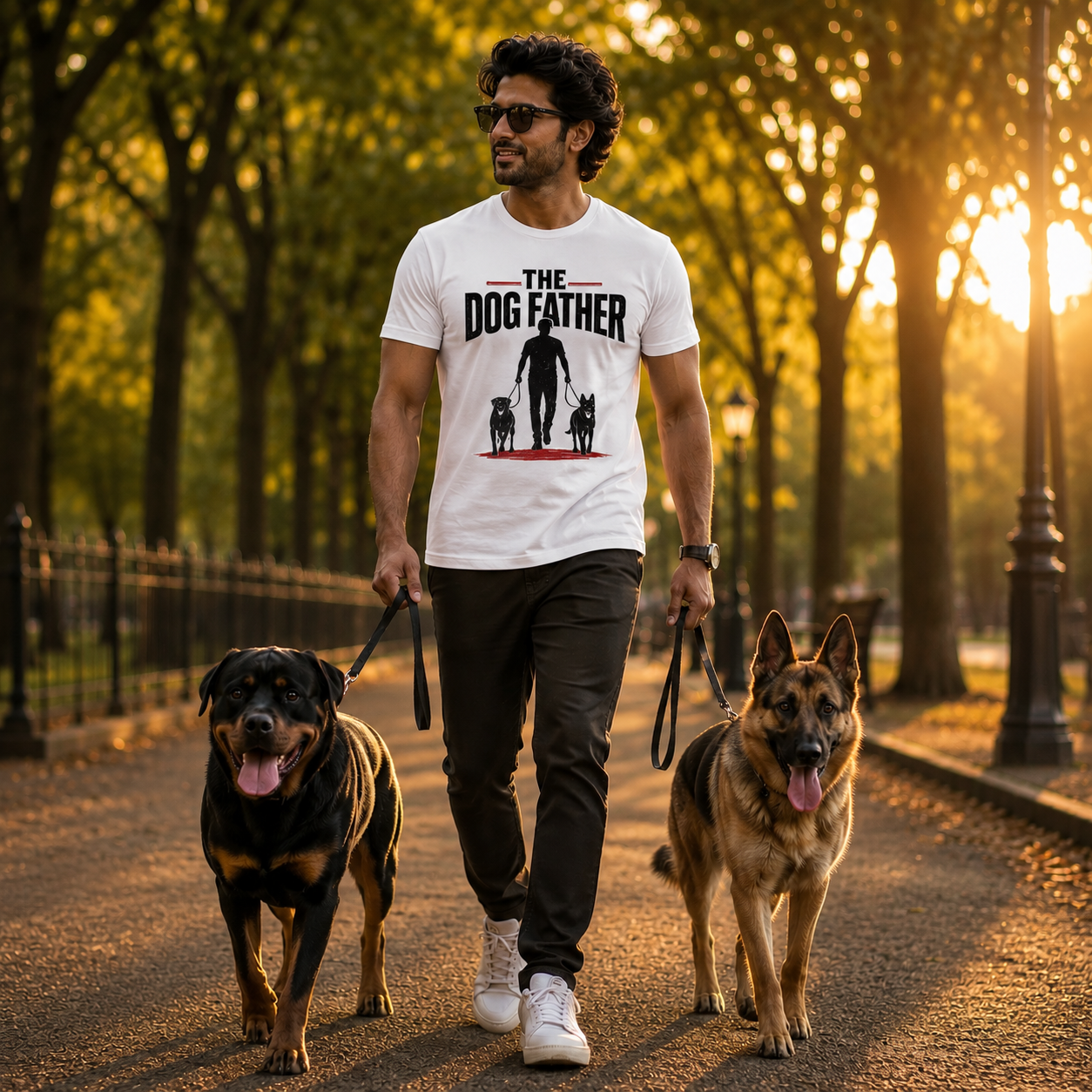 The Dog Father T-Shirt | Funny Dog Dad Graphic Tee for Pet Lovers | Auralith