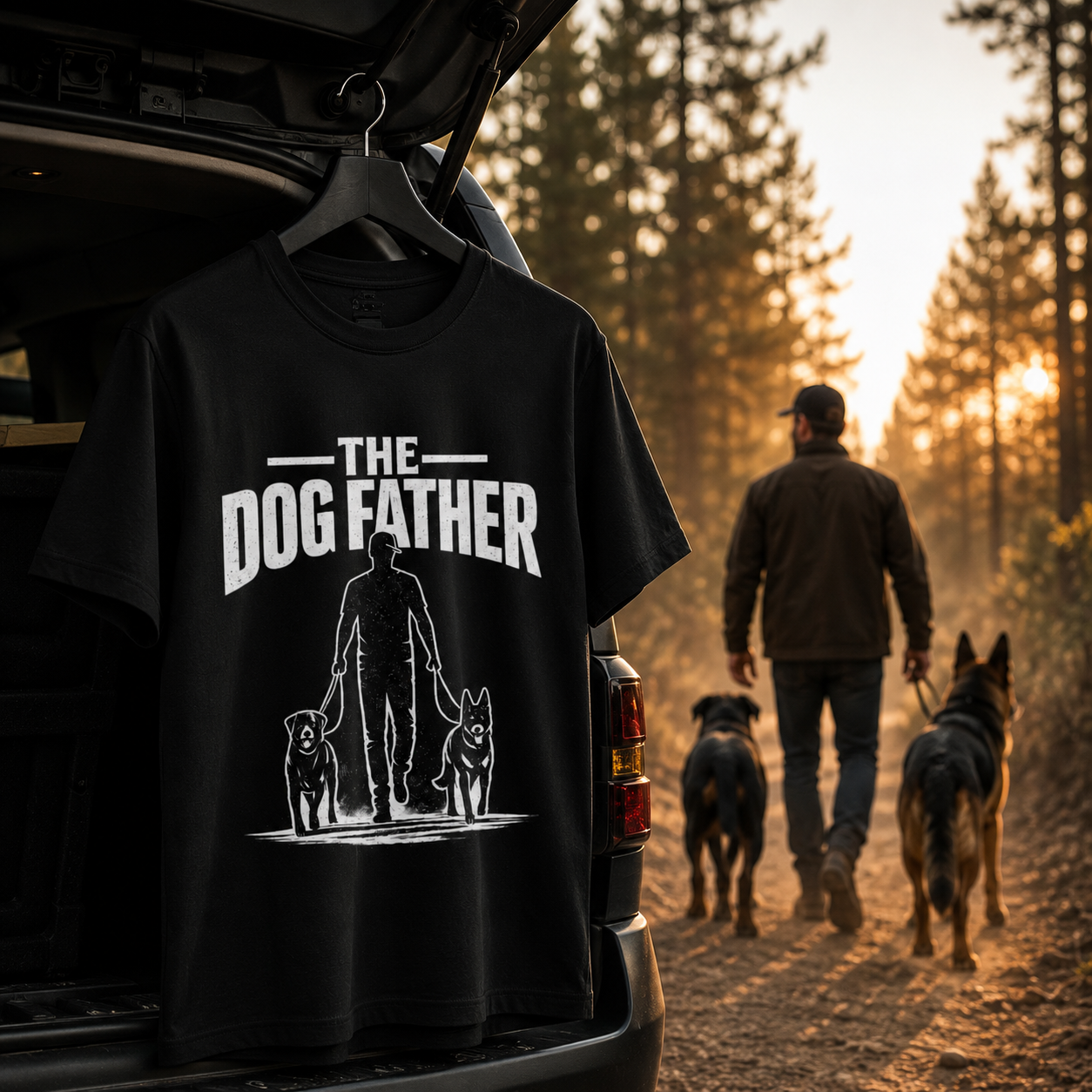 The Dog Father T-Shirt | Premium Dog Dad Graphic Tee for Pet Lovers | Auralith